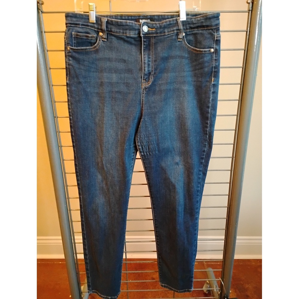 Buffalo David Bitton Mollie Skinny Jeans Dark Wash High Stretch Blue 14/34